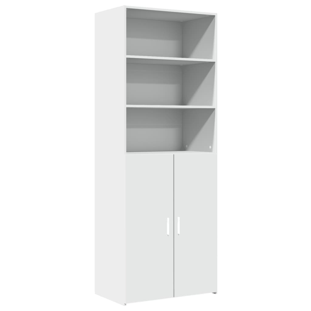 vidaXL Högskåp vit 70x42,5x185 cm konstruerat trä