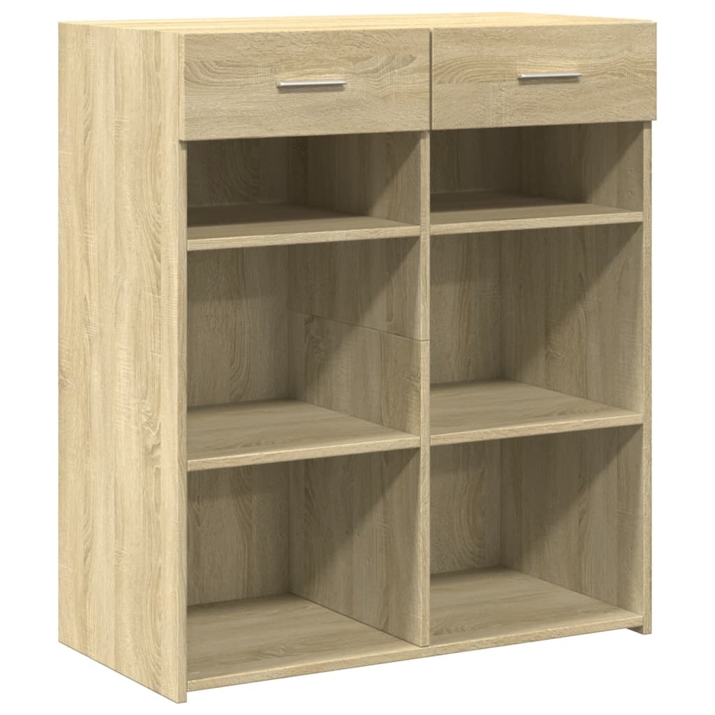 vidaXL Skänk sonoma-ek 80x42,5x93 cm konstruerat trä