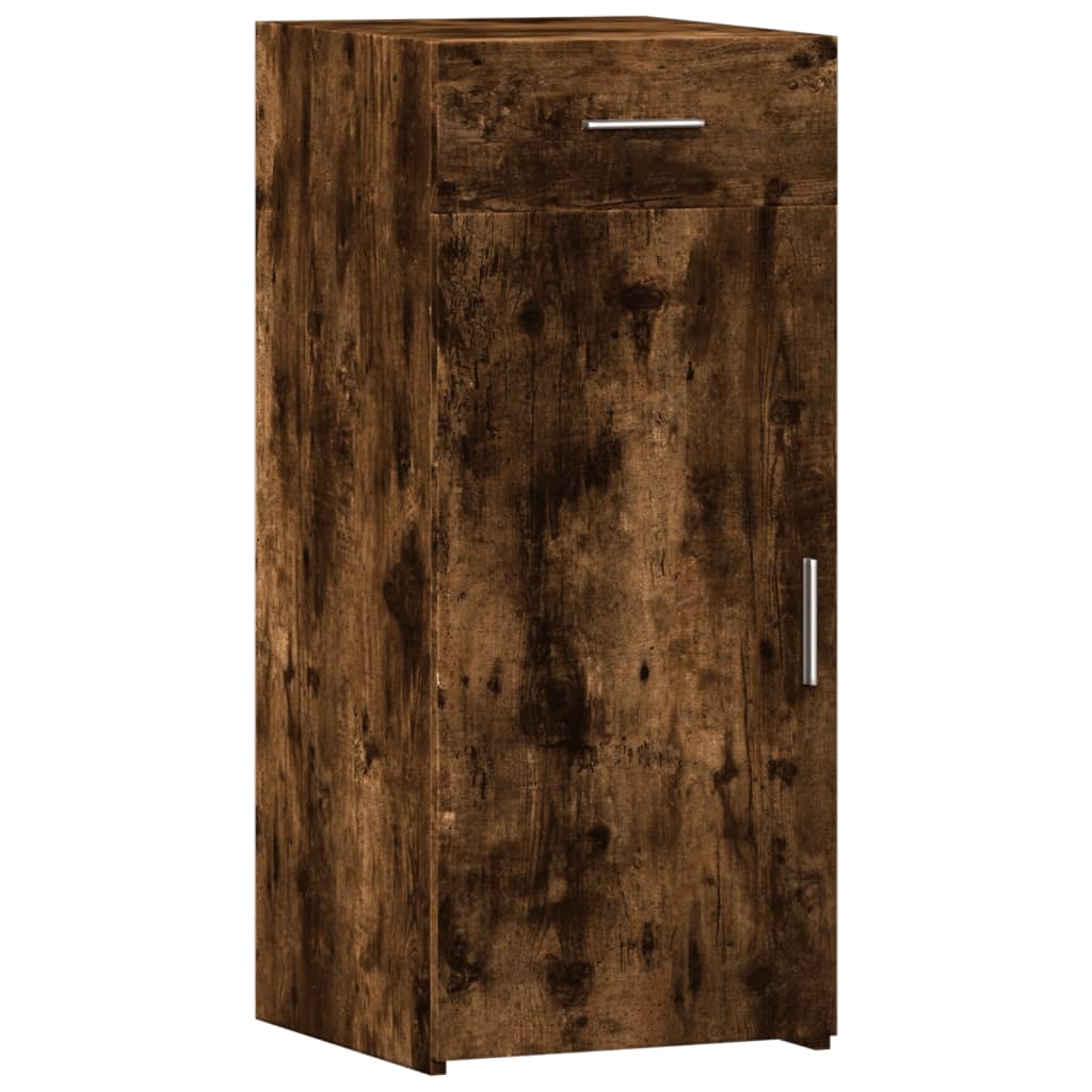 vidaXL Skänk rökfärgad ek 40x42,5x93 cm konstruerat trä