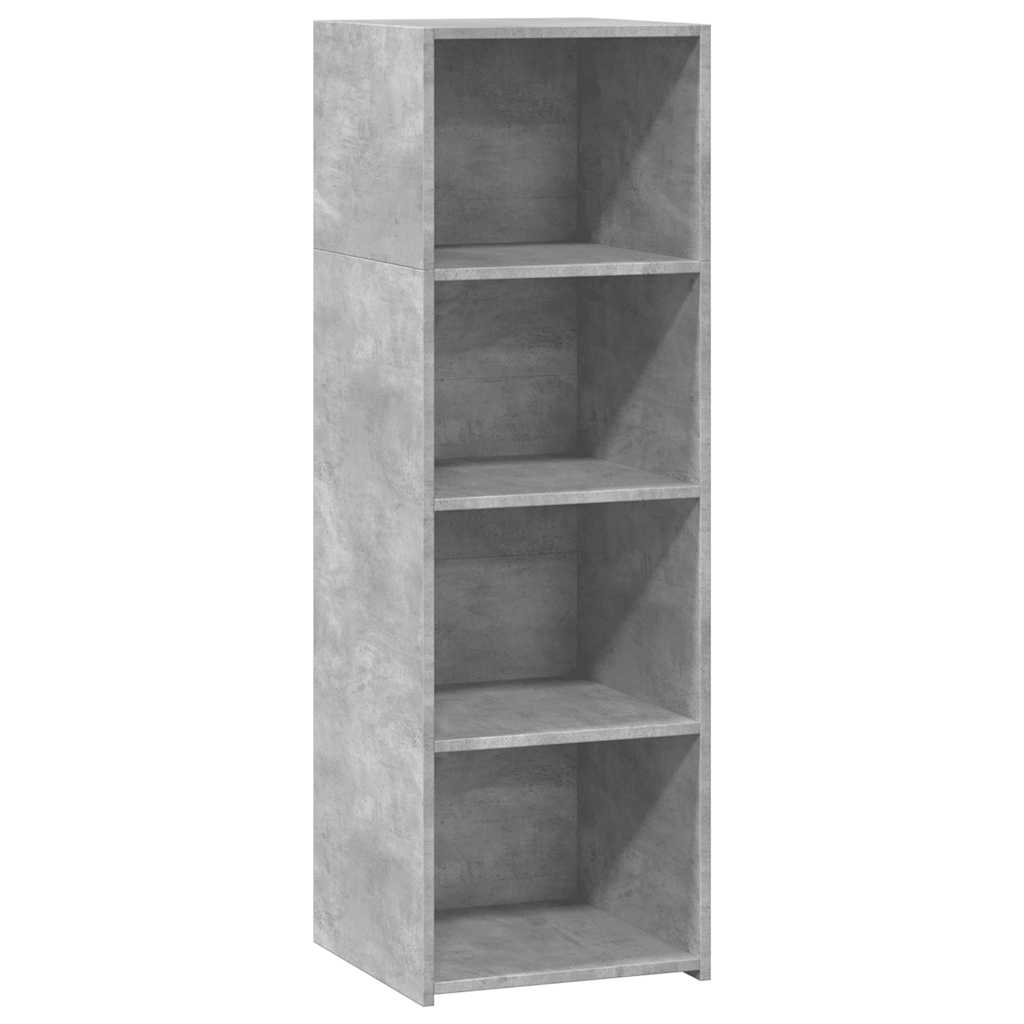 vidaXL Högskåp betonggrå 40x41x124 cm konstruerat trä