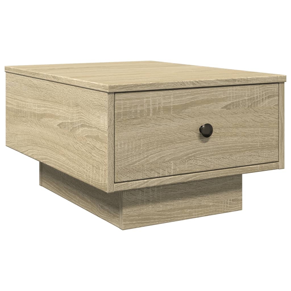 vidaXL Soffbord sonoma-ek 60x45x31 cm konstruerat trä