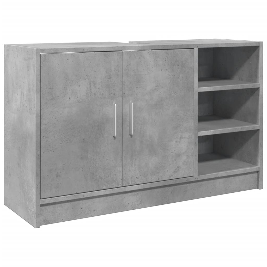 vidaXL Tvättställsskåp betonggrå 90x29x55 cm konstruerat trä
