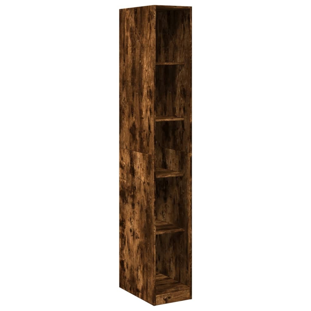 vidaXL Garderob rökfärgad ek 30x50x200 cm konstruerat trä