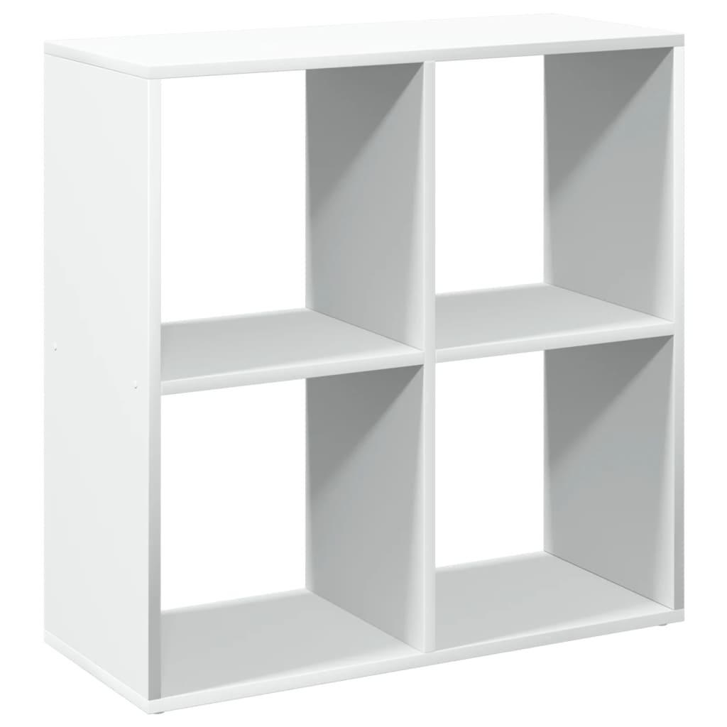vidaXL Bokhylla/Rumsavdelare vit 69,5x29x69,5 cm konstruerat trä