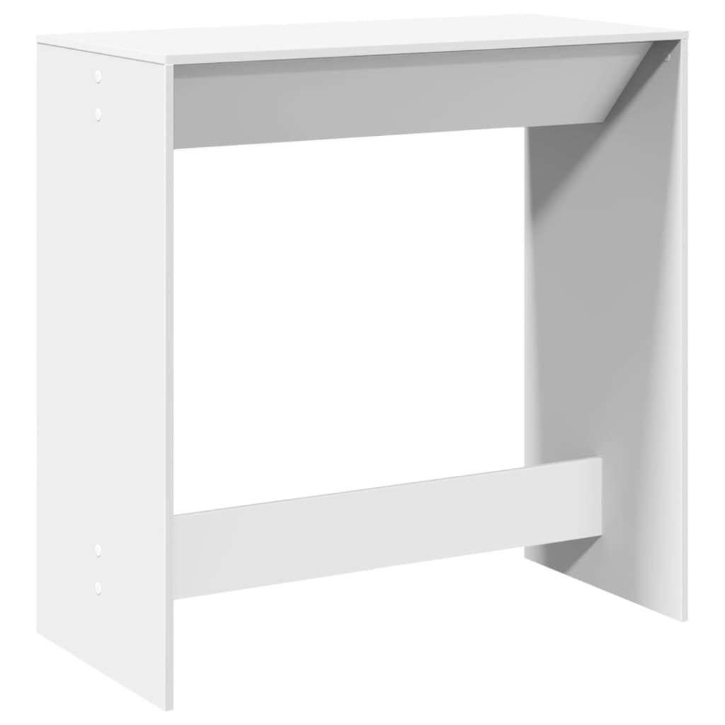 vidaXL Barbord hvit 102x50x103,5 cm konstruert tre