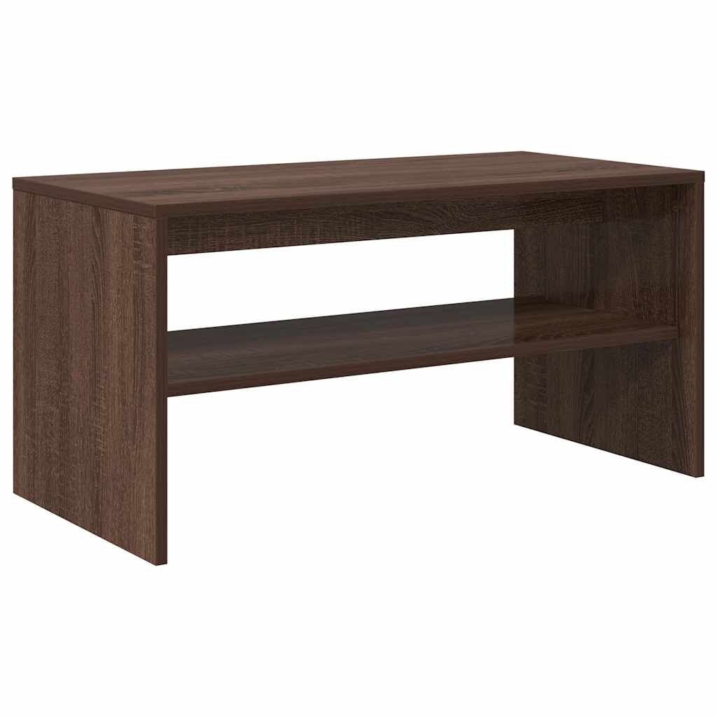 vidaXL Tv-bänk brun ek 80x40x40 cm konstruerat trä