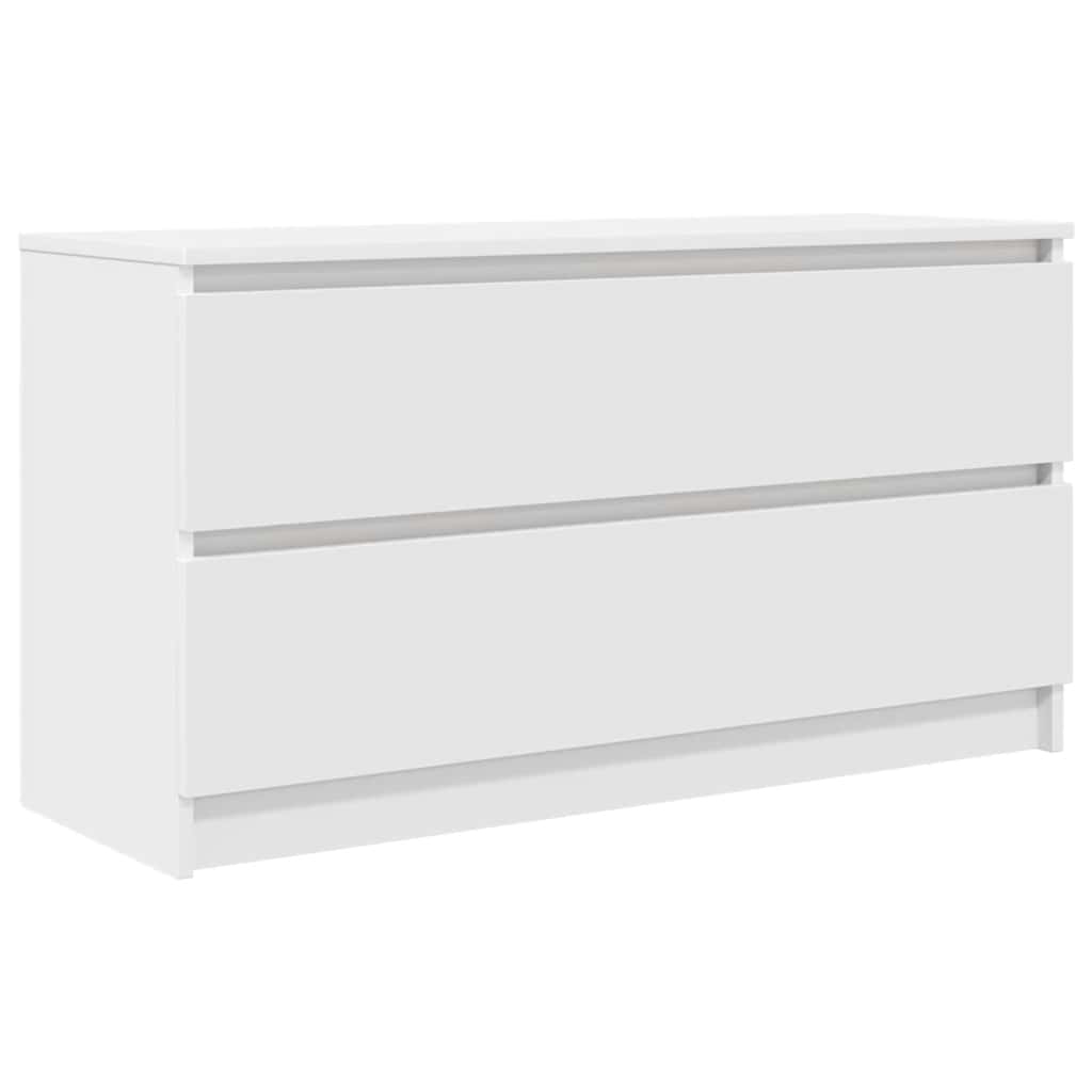 vidaXL TV-benk hvit 100x35x54 cm konstruert tre