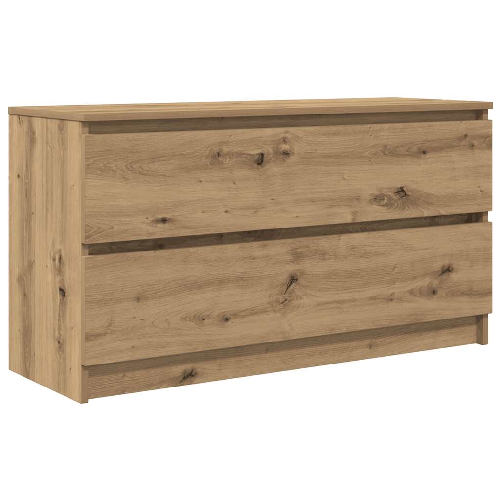 vidaXL TV-benk artisan eik 100x35x54 cm konstruert tre