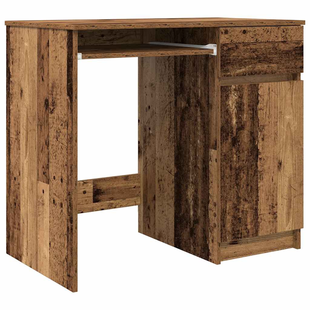 vidaXL Skrivbord gammalt trä 86x49x76 cm konstruerat trä