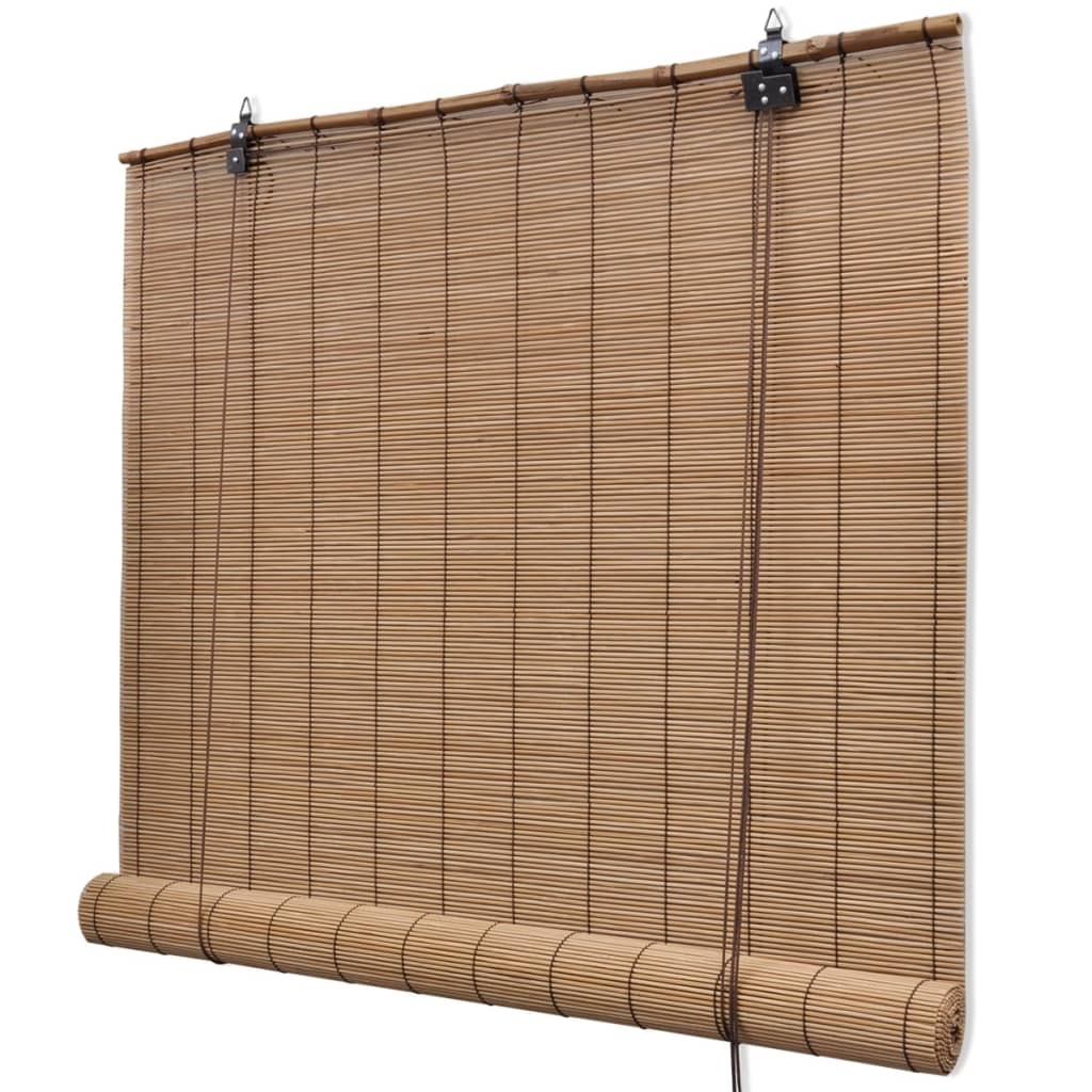 vidaXL Ruskeat bambu rullaverhot 100 x 160 cm