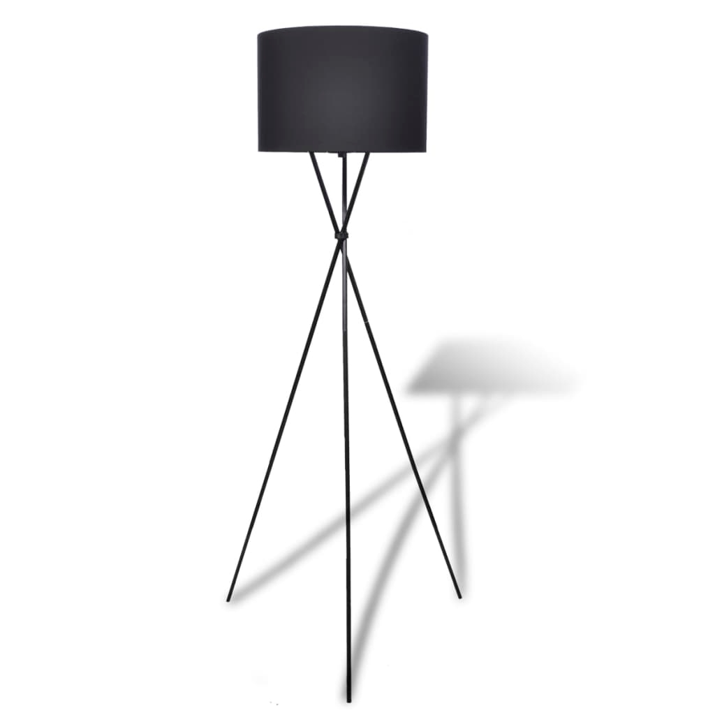 vidaXL Golvlampa med lampskärm