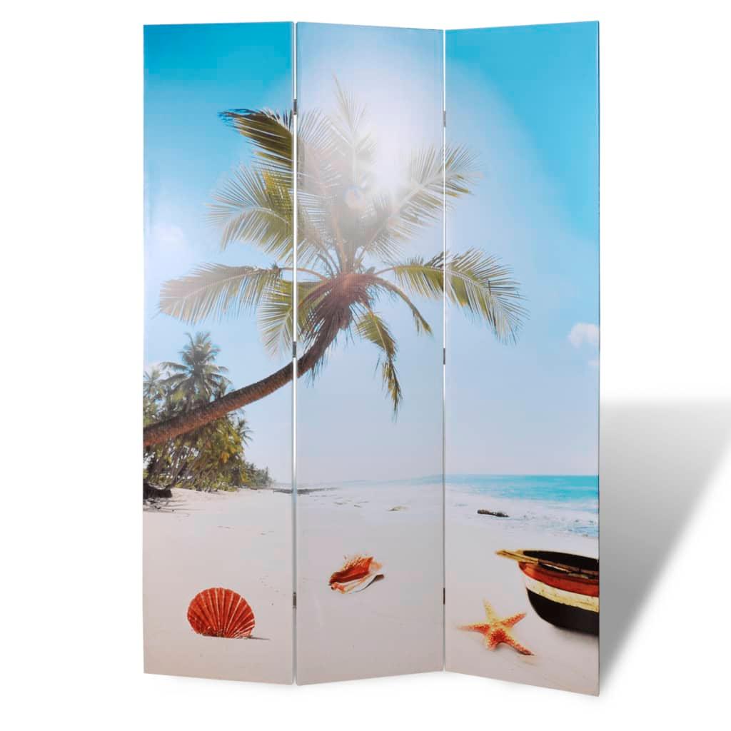 vidaXL Vikbar rumsavdelare 120x170 cm strand