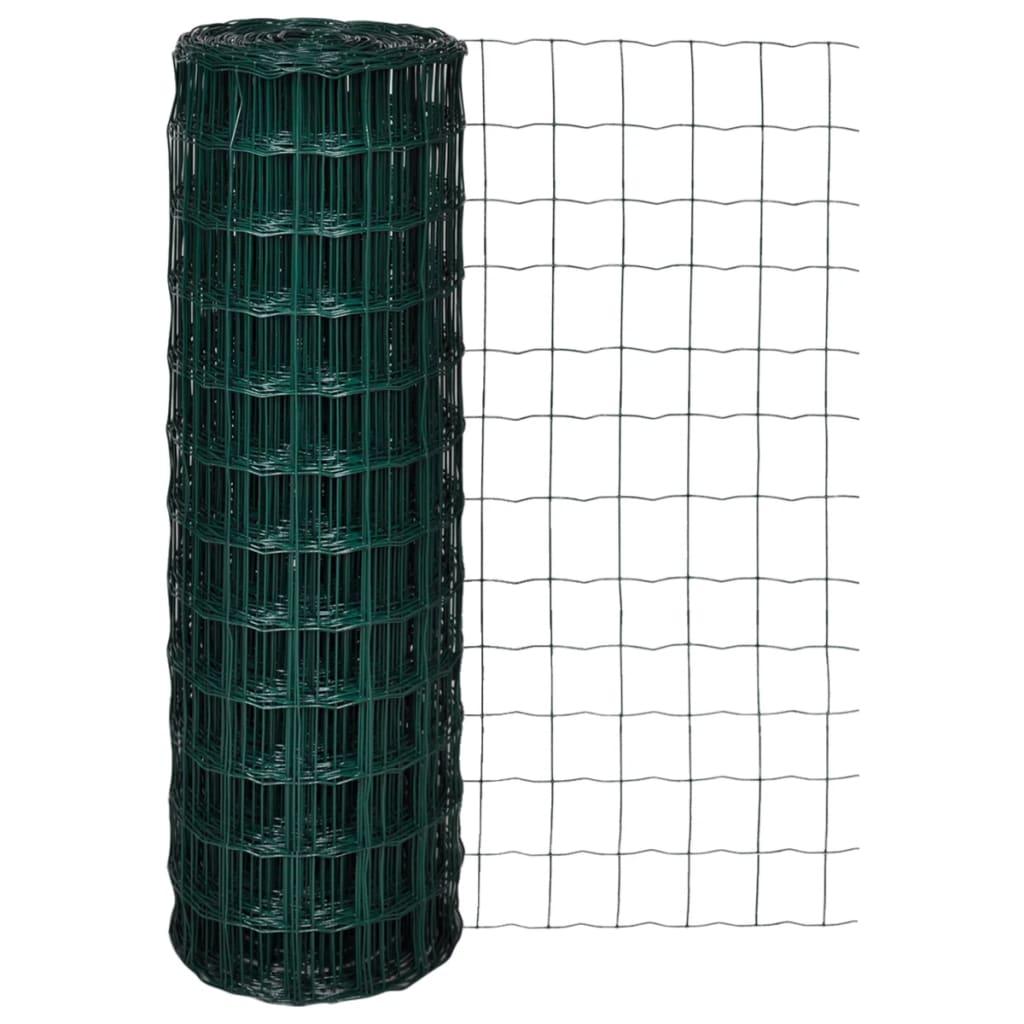 vidaXL Eurofence stål 25 x 1,2 m