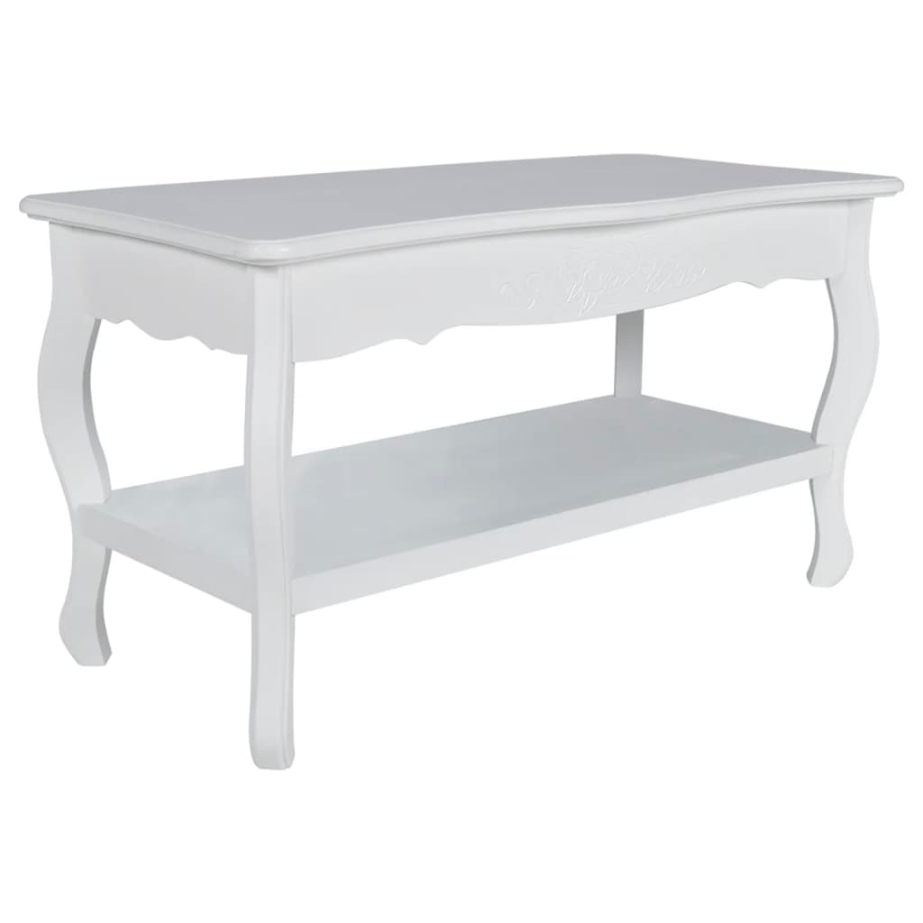 vidaXL Soffbord med hylla MDF