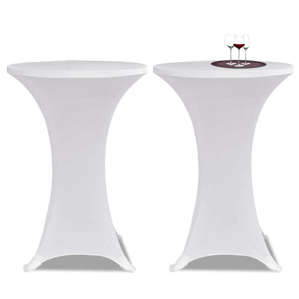 vidaXL Överdrag till ståbord 2 st Ø 80 cm stretch