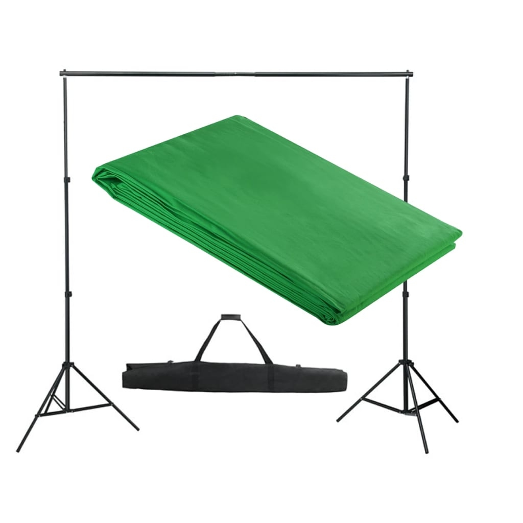 vidaXL Stativ och fotobakgrund 300 x 300 cm