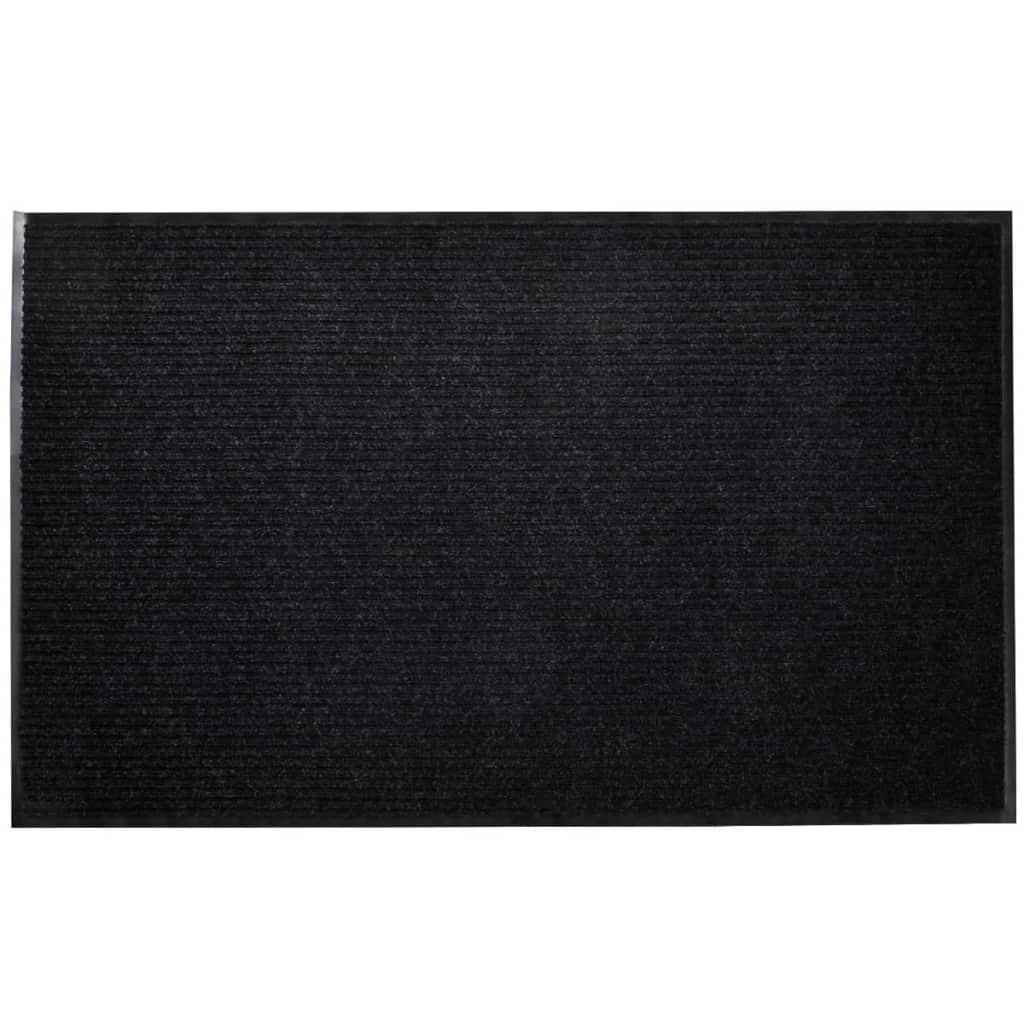 vidaXL Sort PVC Dørmåtte 90 x 120 cm | CDON
