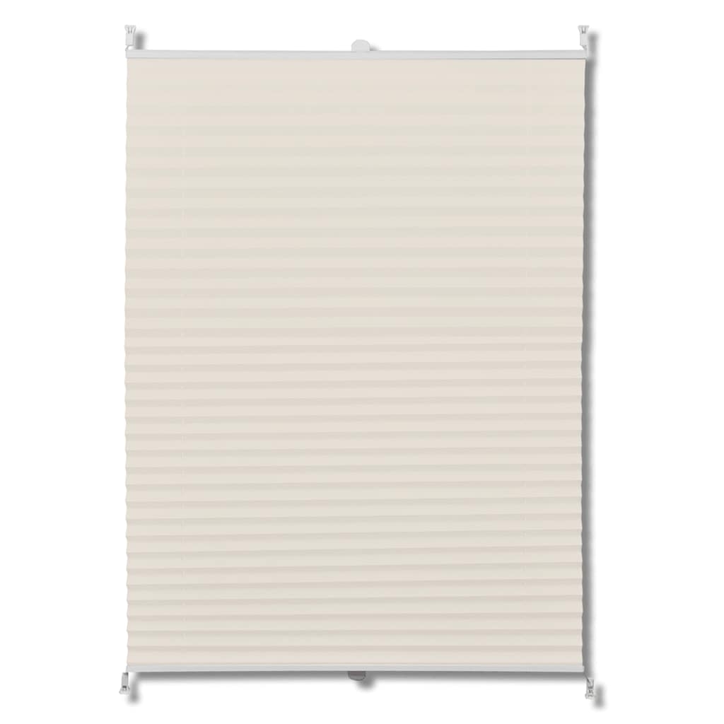vidaXL Plisségardin 70x200 cm creme