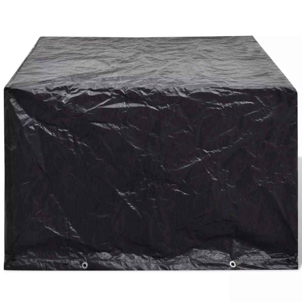 vidaXL Överdrag för trädgårdsmöbler med 8 öljetter 113 x 113 x 73 cm