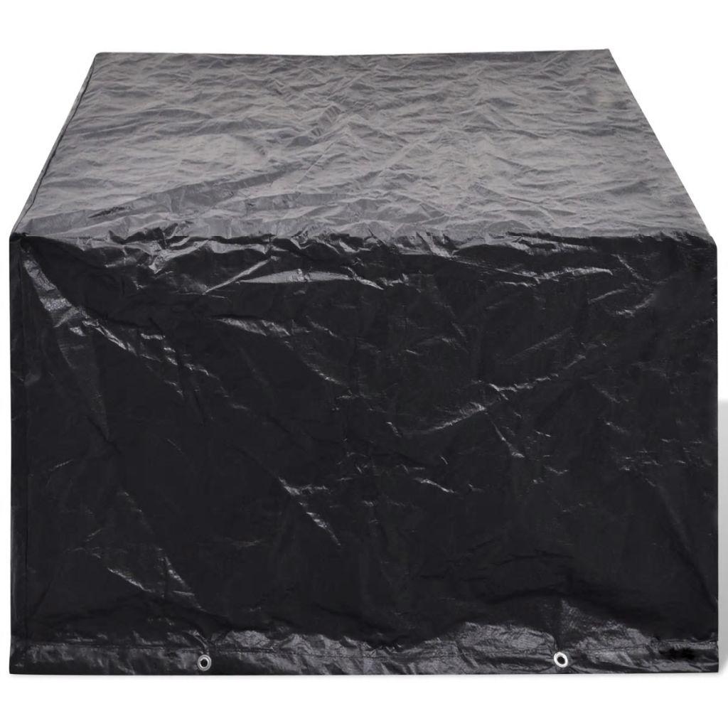 vidaXL Överdrag till trädgårdsmöbler 8 öljetter 180 x 140 x 90 cm