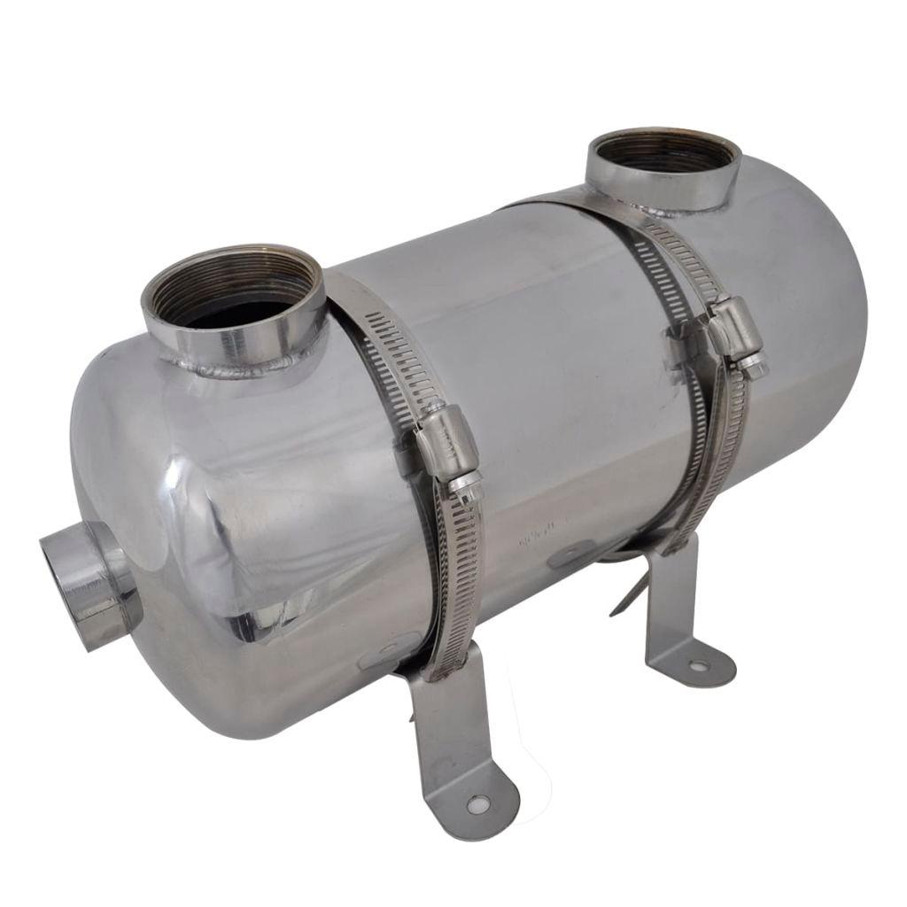 vidaXL Poolvärmeväxlare 355 x 134 mm 40 kW