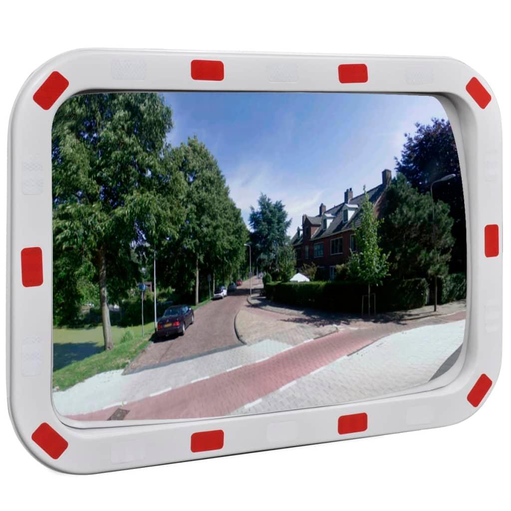 vidaXL Convex Liikennepeili Heijastimilla Suoraikaide 40 x 60 cm