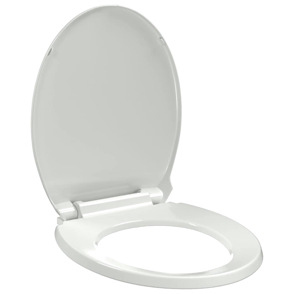 vidaXL Toalettsits mjuk stängning oval