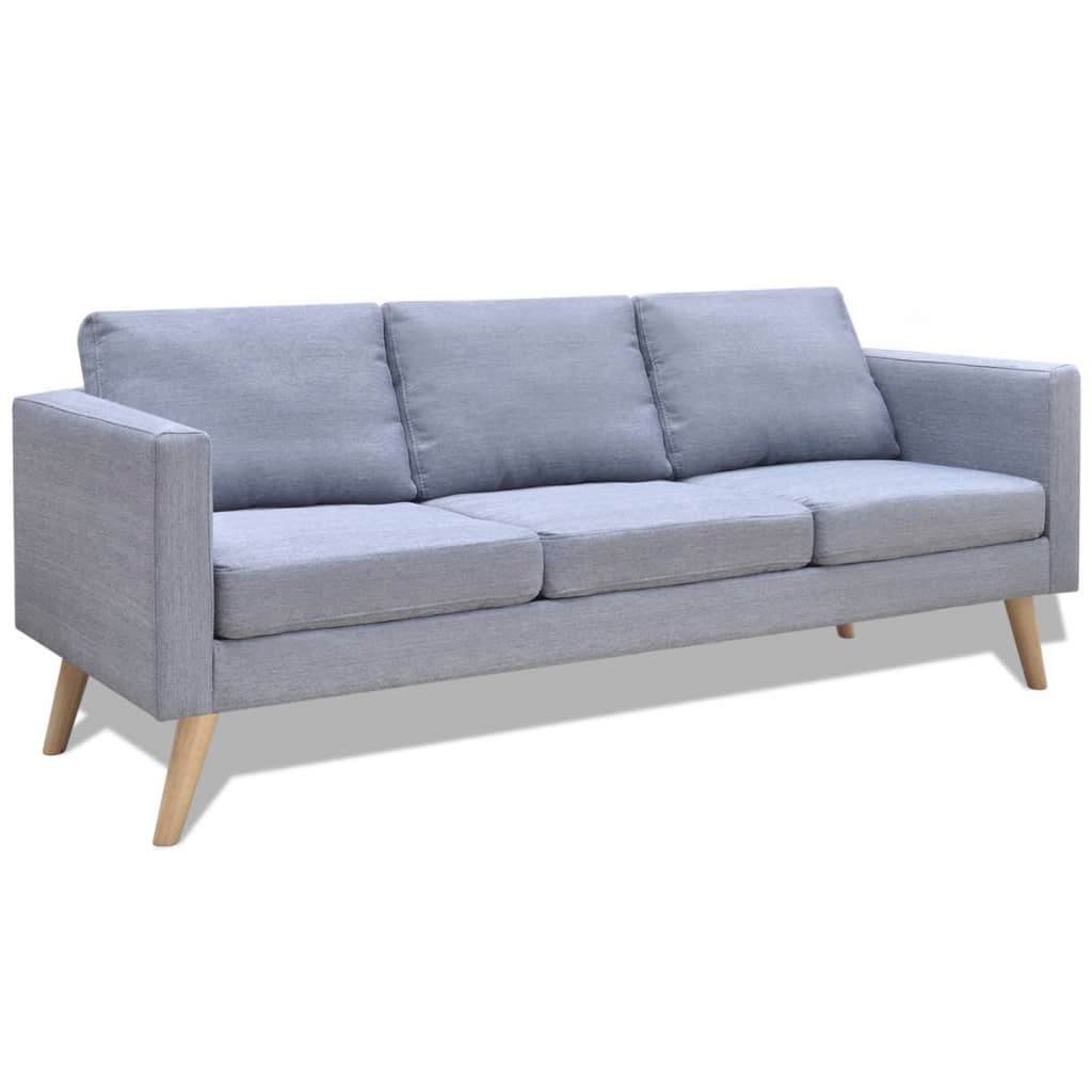 vidaXL Soffa 3-sits i tyg
