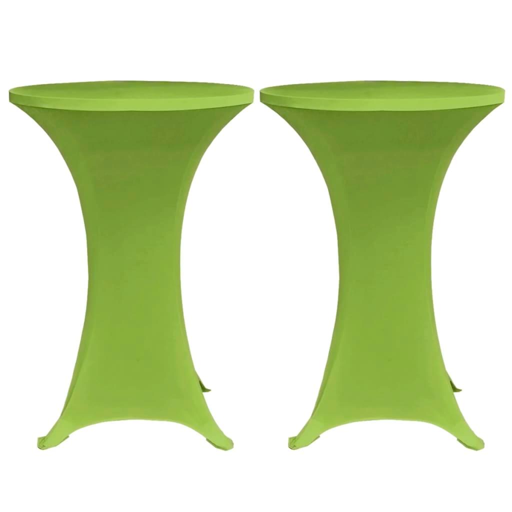 vidaXL Elastiskt bordsöverdrag 2 st 60 cm