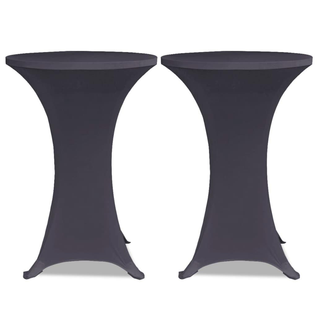 vidaXL Bordsöverdrag 2 st 60 cm stretch
