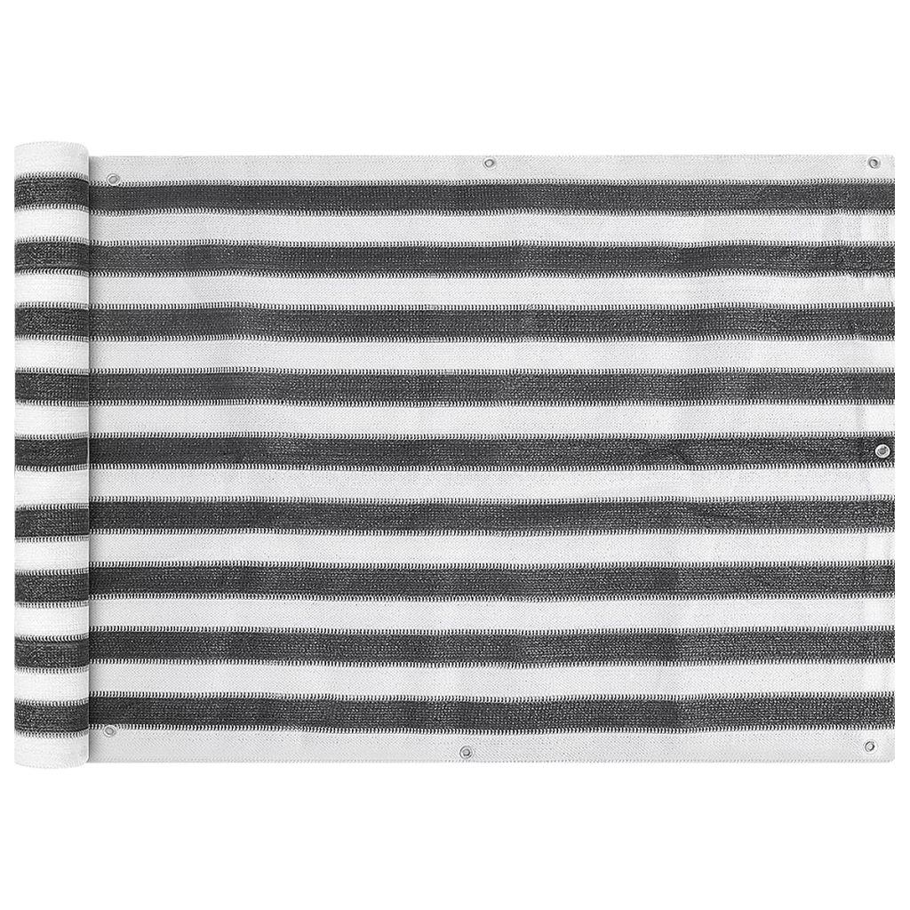 vidaXL Balkongskärm HDPE 75 x 600 cm antracit och