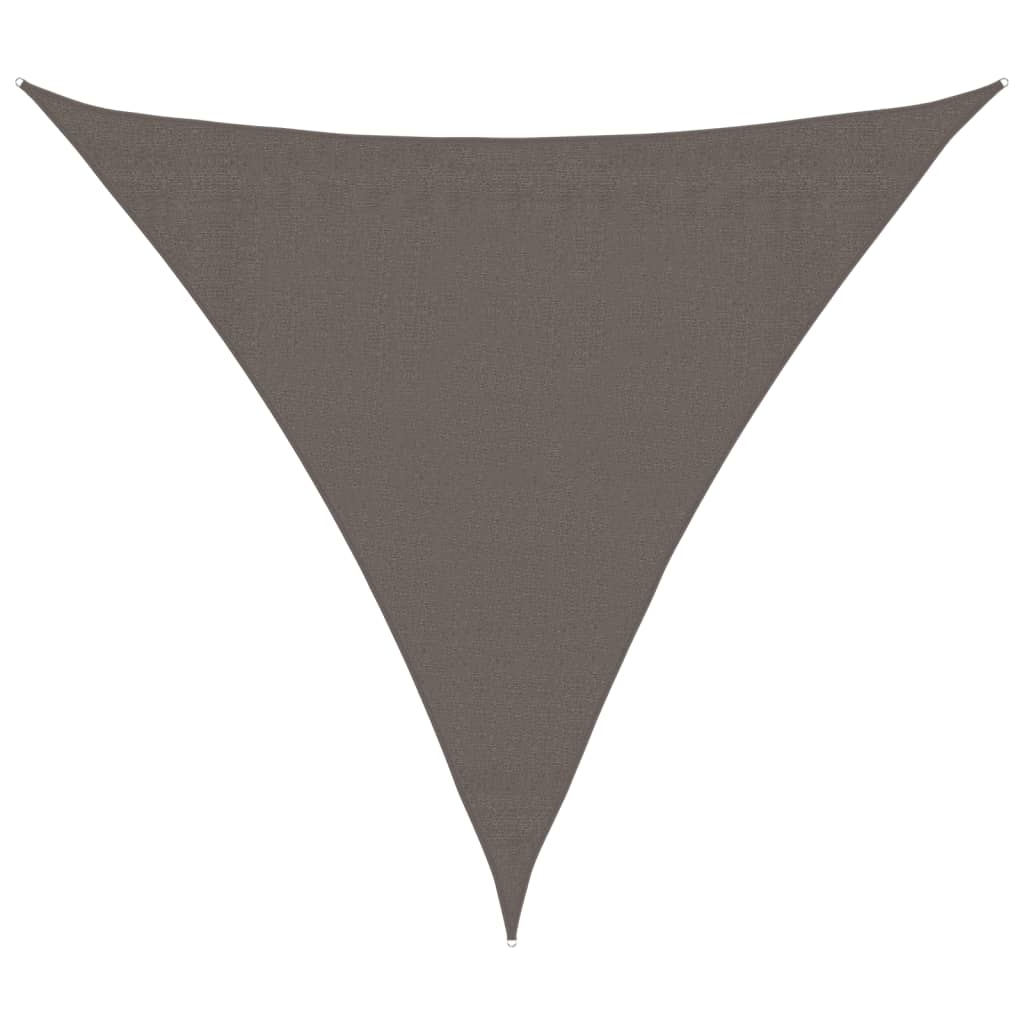vidaXL Solsegel HDPE trekantigt 3,6x3,6x3,6 m