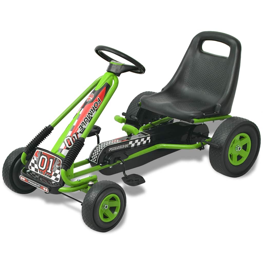 vidaXL Gokart med pedal och justerbart säte