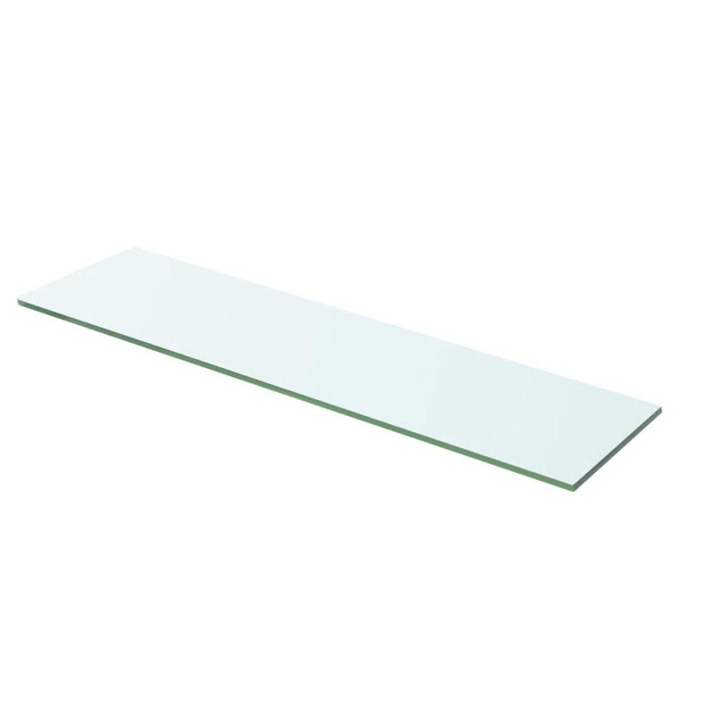 vidaXL Hyllplan glas genomskinlig 60x12 cm
