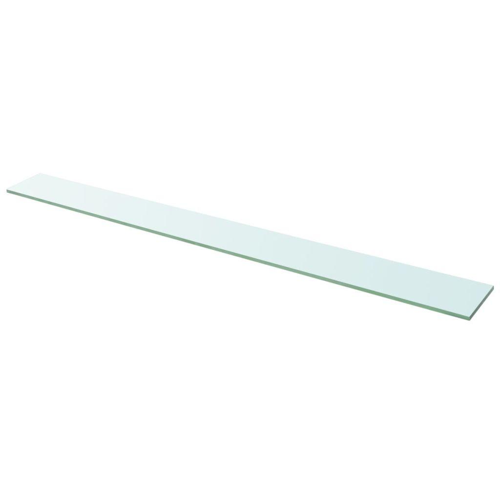 vidaXL Hyllplan glas genomskinlig 110x12 cm