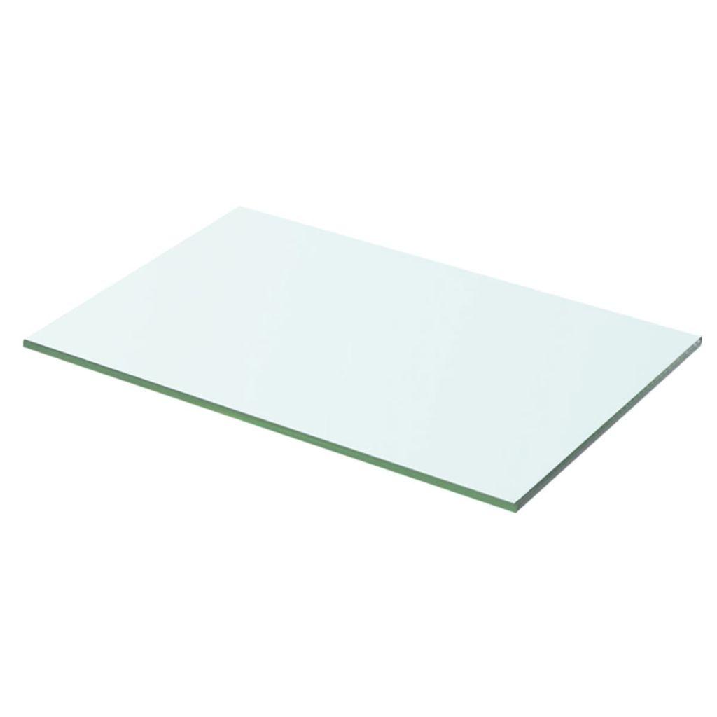 vidaXL Hyllplan glas genomskinlig 50x25 cm