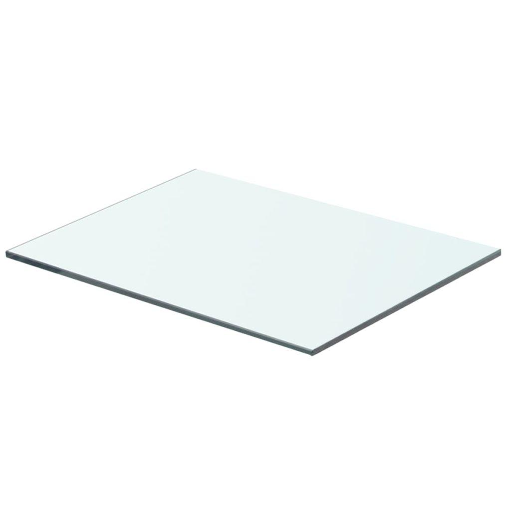 vidaXL Hyllplan glas genomskinligt 40x25 cm