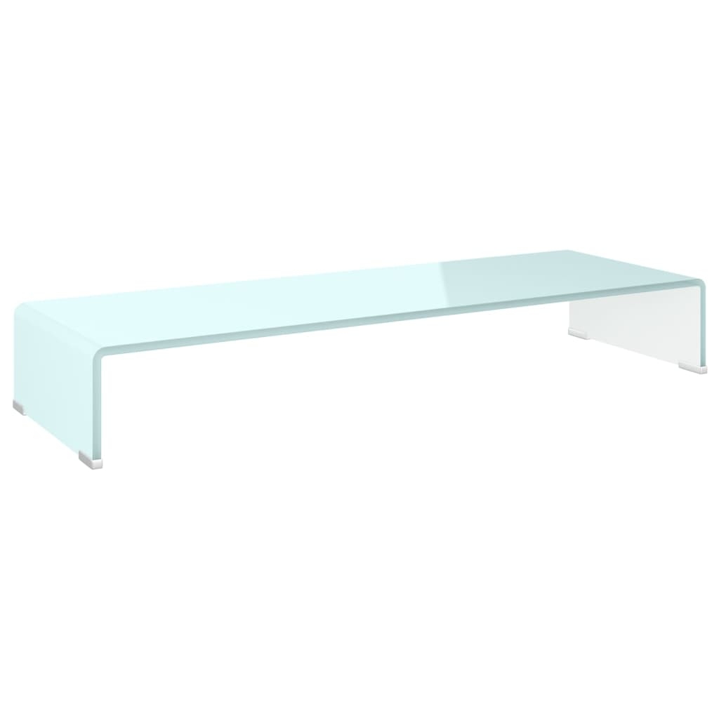 vidaXL Tv/monitor-ställ glas grön 90x30x13 cm