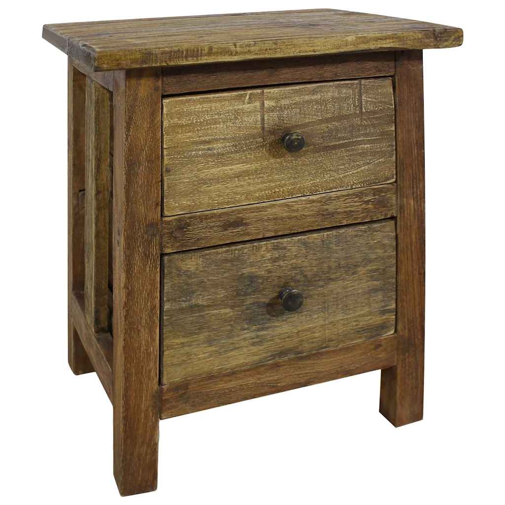 vidaXL Sängbord massivt mahognyträ 40x30x51 cm
