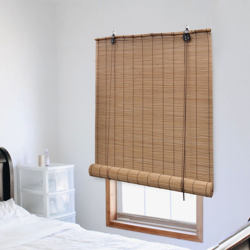 vidaXL Rullgardin bambu 100x220 cm