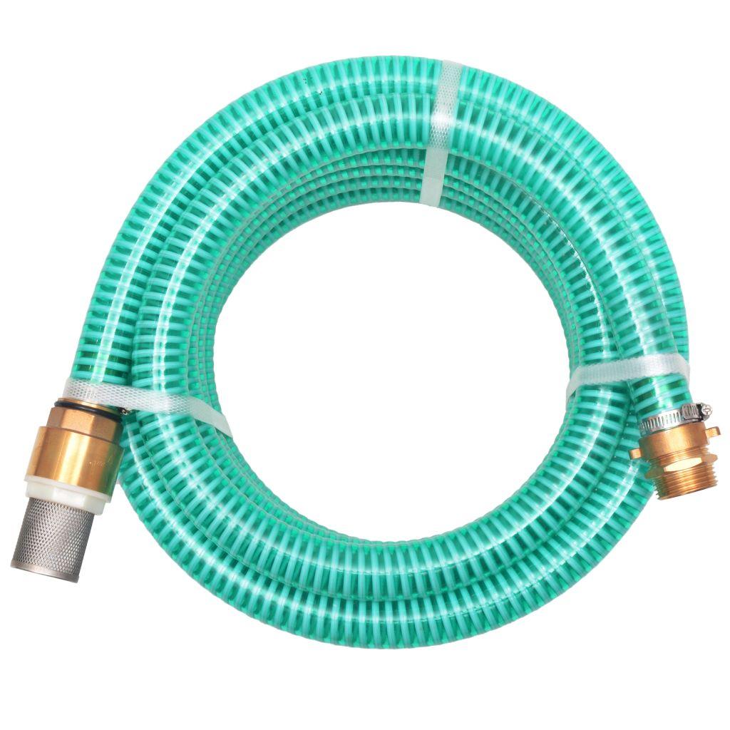 vidaXL Sugslang med koppling i mässing 7 m 25 mm