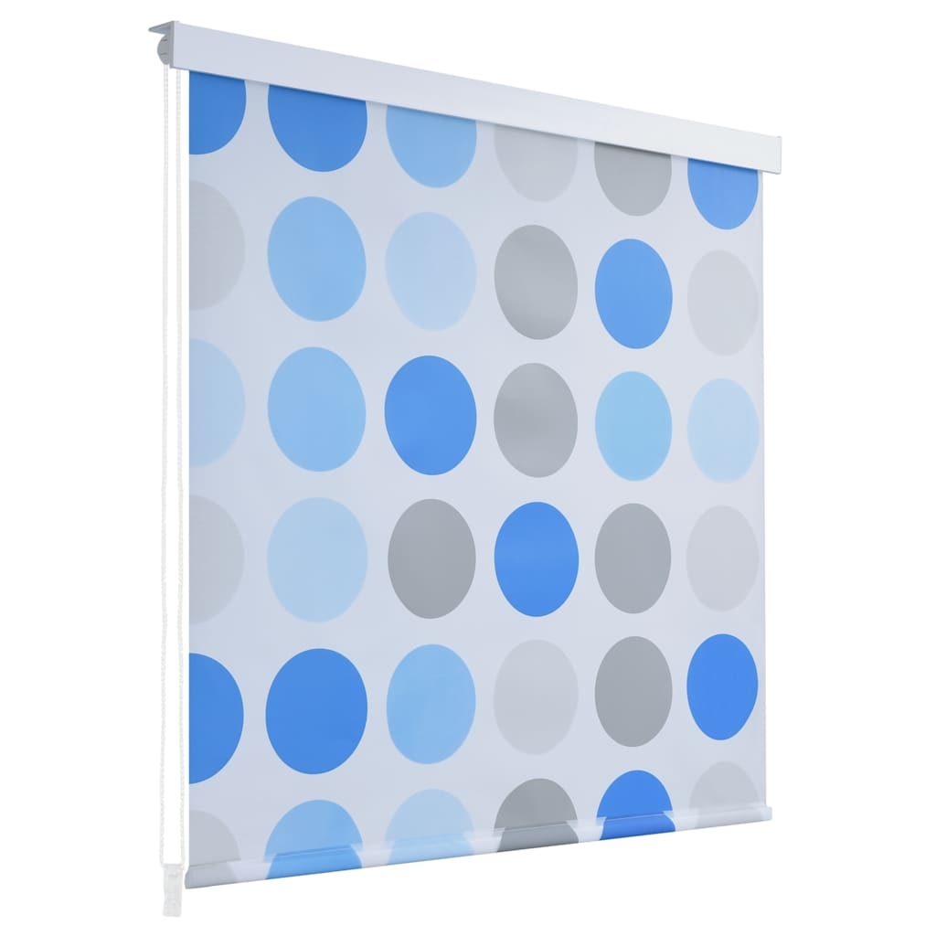 vidaXL Rullgardin för dusch 80x240 cm cirkel