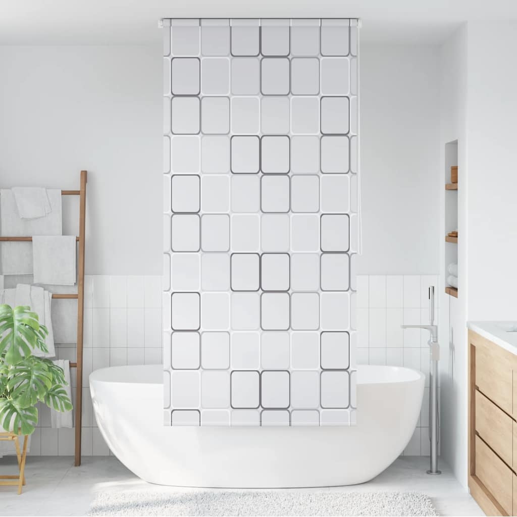 vidaXL Rullgardin för dusch 80x240 cm fyrkant