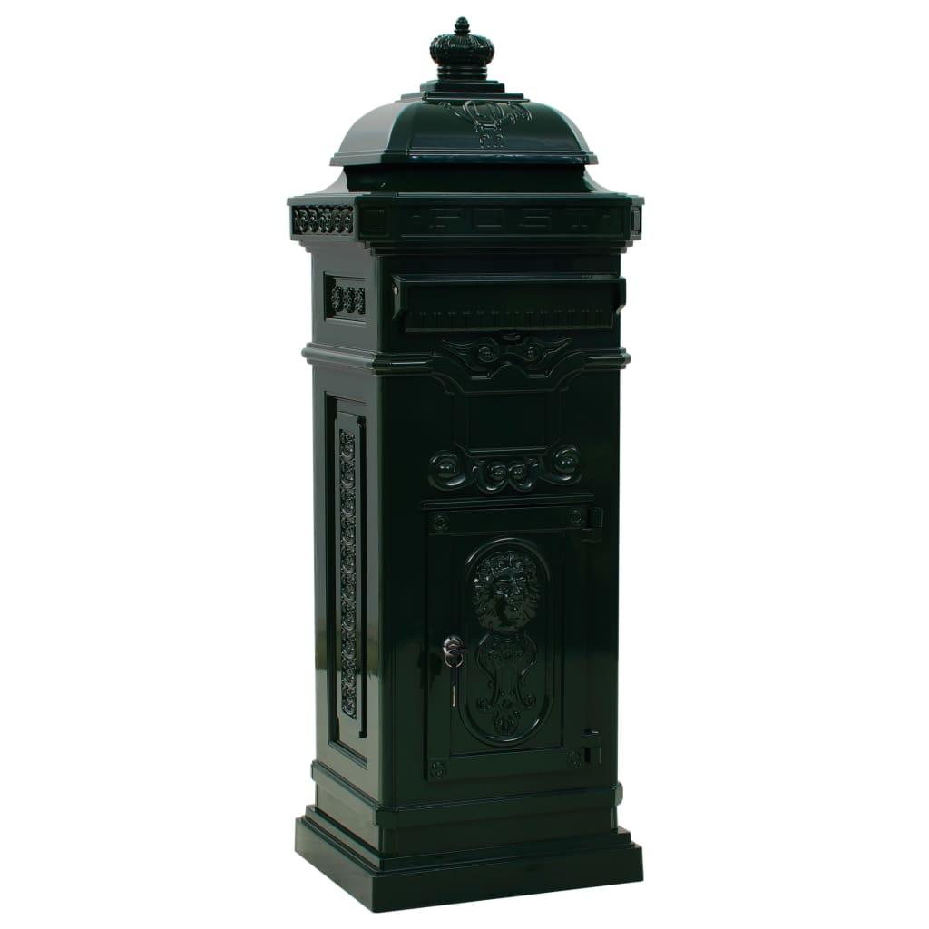 vidaXL Markpostlåda vintage stil rostfri aluminium