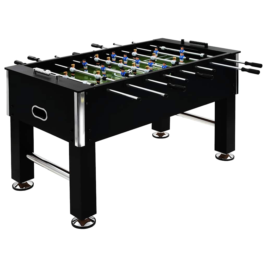 vidaXL Fotbollsbord stål 60 kg 140x74,5x87,5 cm svart