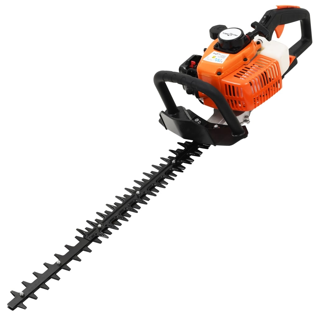 vidaXL Häcksax bensindriven 722 mm orange och svart