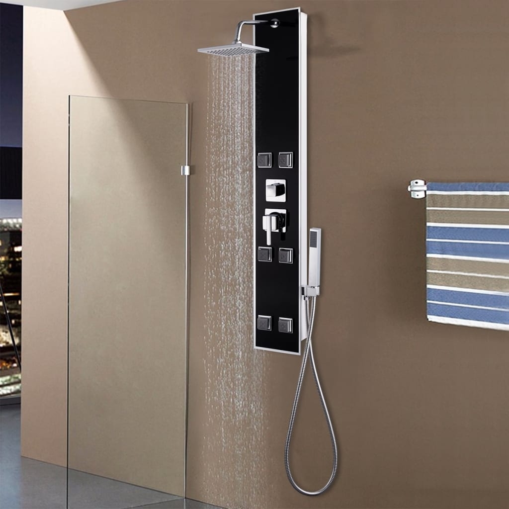 vidaXL Duschpanel glas 18x42,1x120 cm