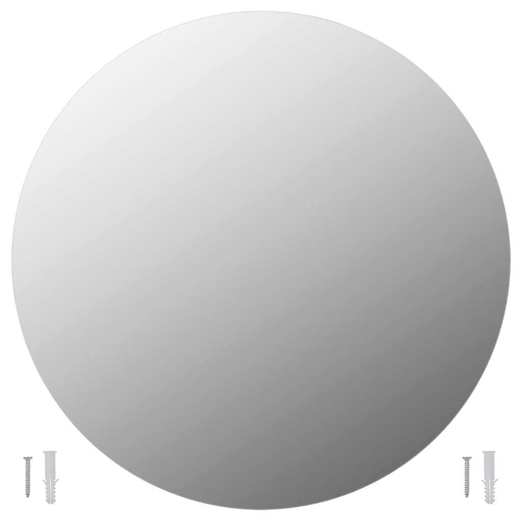vidaXL Väggspegel rund 70 cm glas