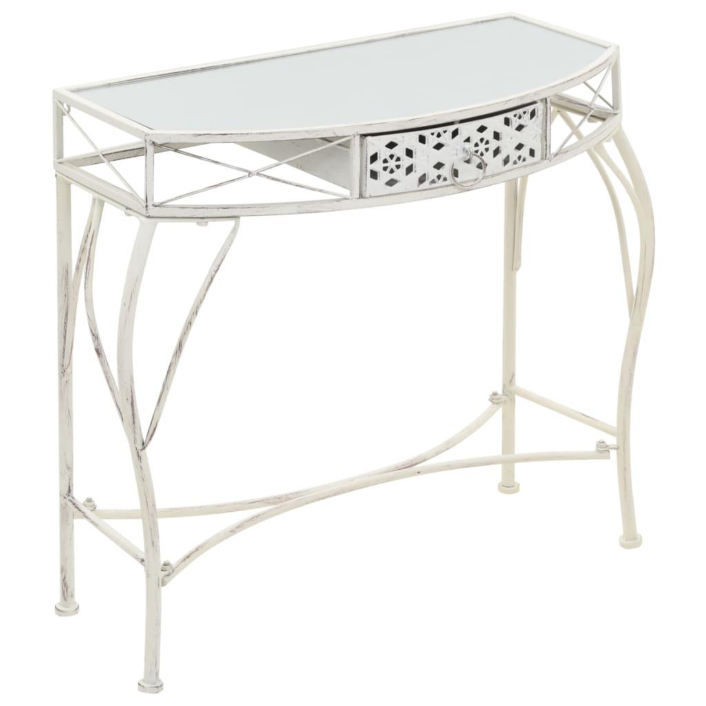 vidaXL Sidobord fransk stil metall 82x39x76 cm