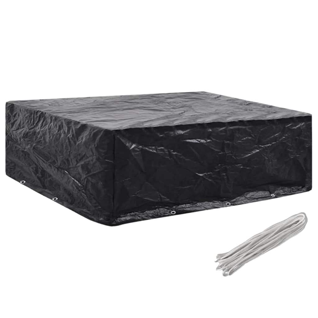 vidaXL Överdrag för trädgårdsmöbler 8 öljetter 250x210x90 cm